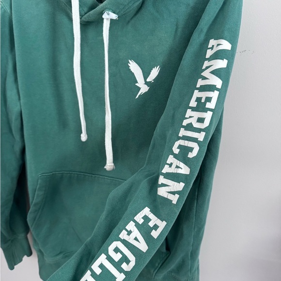 American Eagle Outfitters Green Hoodie - Picture 2 of 4